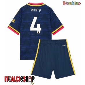 Arsenal Ben White #4 Seconda Maglia Bambino 2026-27 Manica Corta (+ Pantaloni corti)